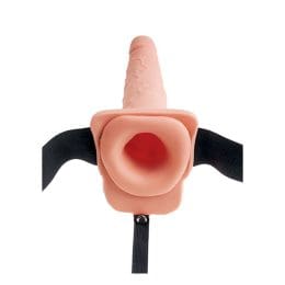 FETISH FANTASY SERIES - ADJUSTABLE HARNESS REALISTIC PENIS WITH BALLS SQUIRTING 19 CM 2